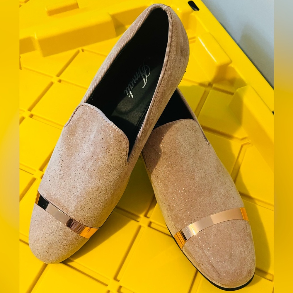 Elegant Rose Suede Men's Dress Shoes